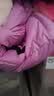 保姆鹅 儿童羽绒服宝宝短款加厚白鸭绒外套男童女童保暖防风冬[NG2637] 兰花粉 140 实拍图