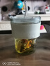 ins风韩式竹节杯玻璃水杯男女士带吸管杯子隔热便携咖啡杯凉水杯 琥珀色 400ml 1只 实拍图