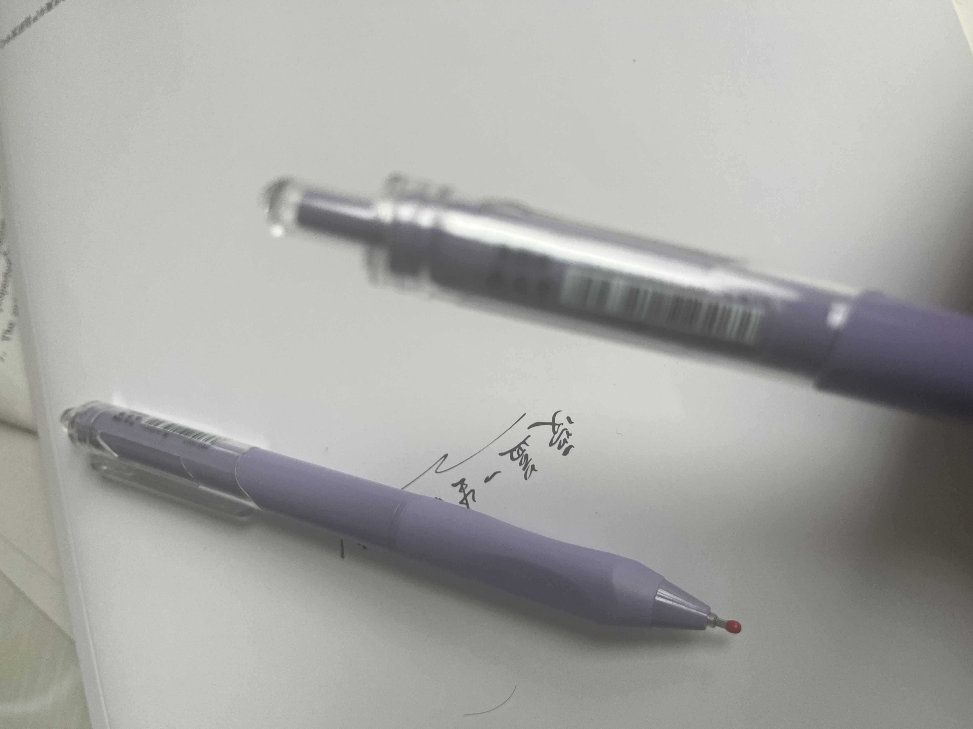 咔巴熊 按动中性笔5支装黑色 0.5mm高颜值ST速干刷题笔套装顺滑笔芯碳素笔 葡萄芝芝 实拍图