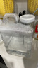 极度空间纯净水桶食品级桶装PC水桶储水桶矿泉水桶茶水桶手提透明竖方桶20L 实拍图