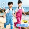 神鲨玫红色儿童下水裤连体裤赶海衣服防水裤涉水服雨裤玩水玩沙赶海服 实拍图