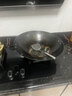 铸味（Jill May）铸味铸铁锅无涂层炒菜锅少油烟燃气灶不粘锅家用炒锅铁锅厨房好物 圆底双耳炒锅（带盖） 44cm 实拍图