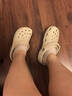 卡骆驰（CROCS）檀健次同款经典洞洞鞋轻便百搭女沙滩鞋包头拖鞋男鞋|10001 骨白色-2Y2(含智必星) 37 /38(230mm) 实拍图