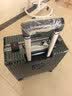 Walker Shop品牌行李箱男登机箱女铝框拉杆箱小型轻便商务旅行箱前开盖密码箱 墨绿色 18英寸 【横版登机箱】 实拍图