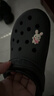 卡骆驰（CROCS）檀健次同款经典洞洞鞋轻便百搭女沙滩鞋包头拖鞋男鞋|10001 黑色-001(含智必星) 41 /42(260mm) 实拍图