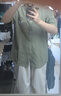 名创优品（MINISO）男士短袖衬衫男夏季三防泡泡纱翻领衬衣薄外套叠穿上衣Z 艾绿 L 实拍图