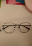 依视路（ESSILOR） 钻晶系列高清耐磨防蓝光近视超薄镜片专业配度数眼镜架男女镜框 钛+金属-全框-4023BK-黑色 镜框+依视路膜岩高清1.60现片 实拍图