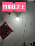 Biuyum led灯泡插头一体开关带线灯灯泡插座灯led节能灯E27螺口 二插5米灯线+60W灯泡1个 实拍图