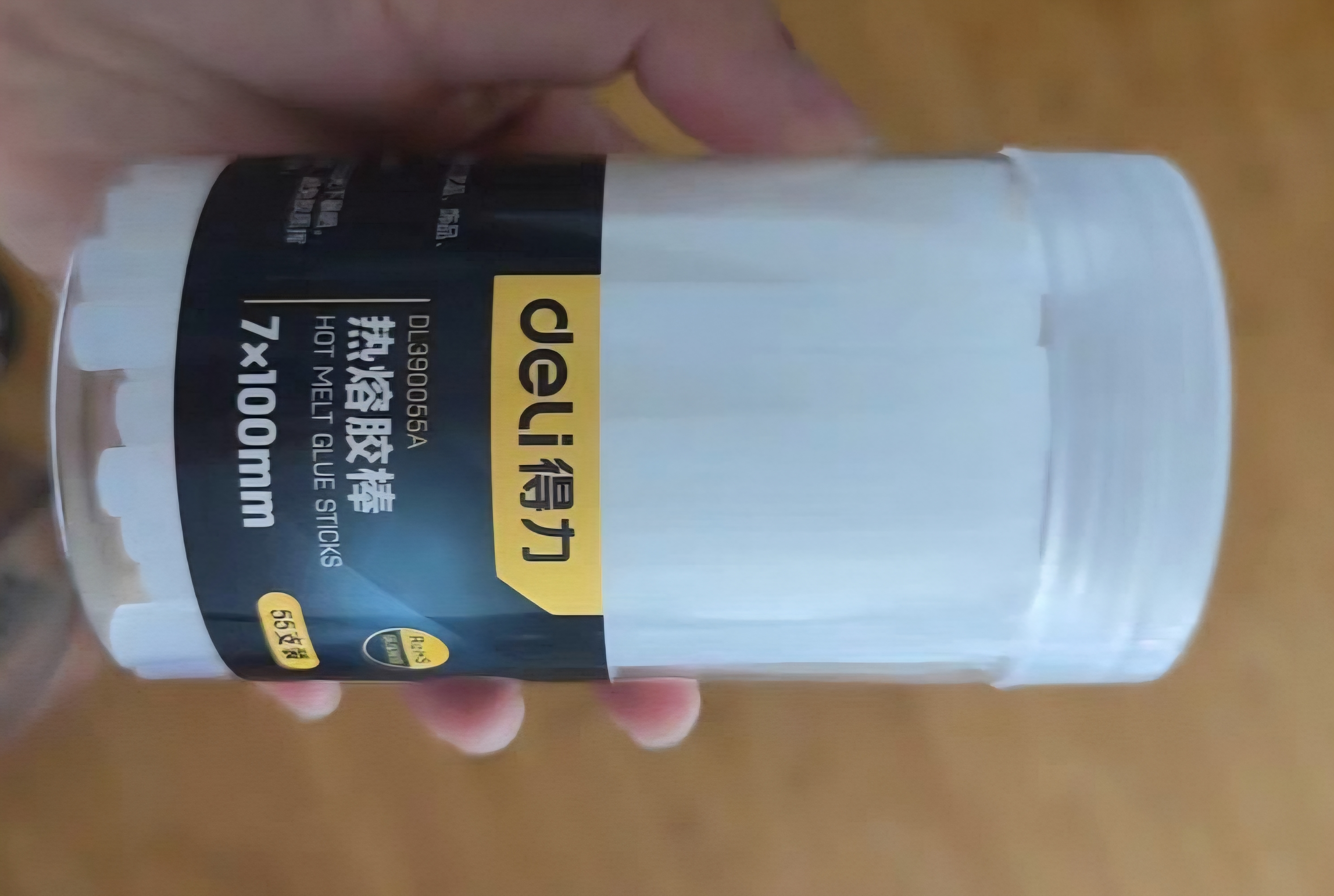 得力（deli）高粘性零甲醛热熔胶枪胶棒胶条家用DIY 55支桶装 7*100mm 实拍图