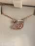 施华洛世奇（SWAROVSKI）【品牌直供】粉色天鹅项链女 女士项链送女友礼物 5469989 实拍图