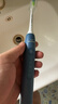飞利浦（PHILIPS）声波电动牙刷钻石3系【囤货装4刷头】5倍洁齿5种模式 情人节礼物送男生女友 HX5181/02 星云蓝 实拍图
