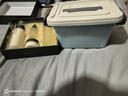 塑料收纳箱家用加大容量整理储物箱子多功能装衣服玩具收纳盒 北欧蓝专享 24*18*14cm 【不带轮】 实拍图