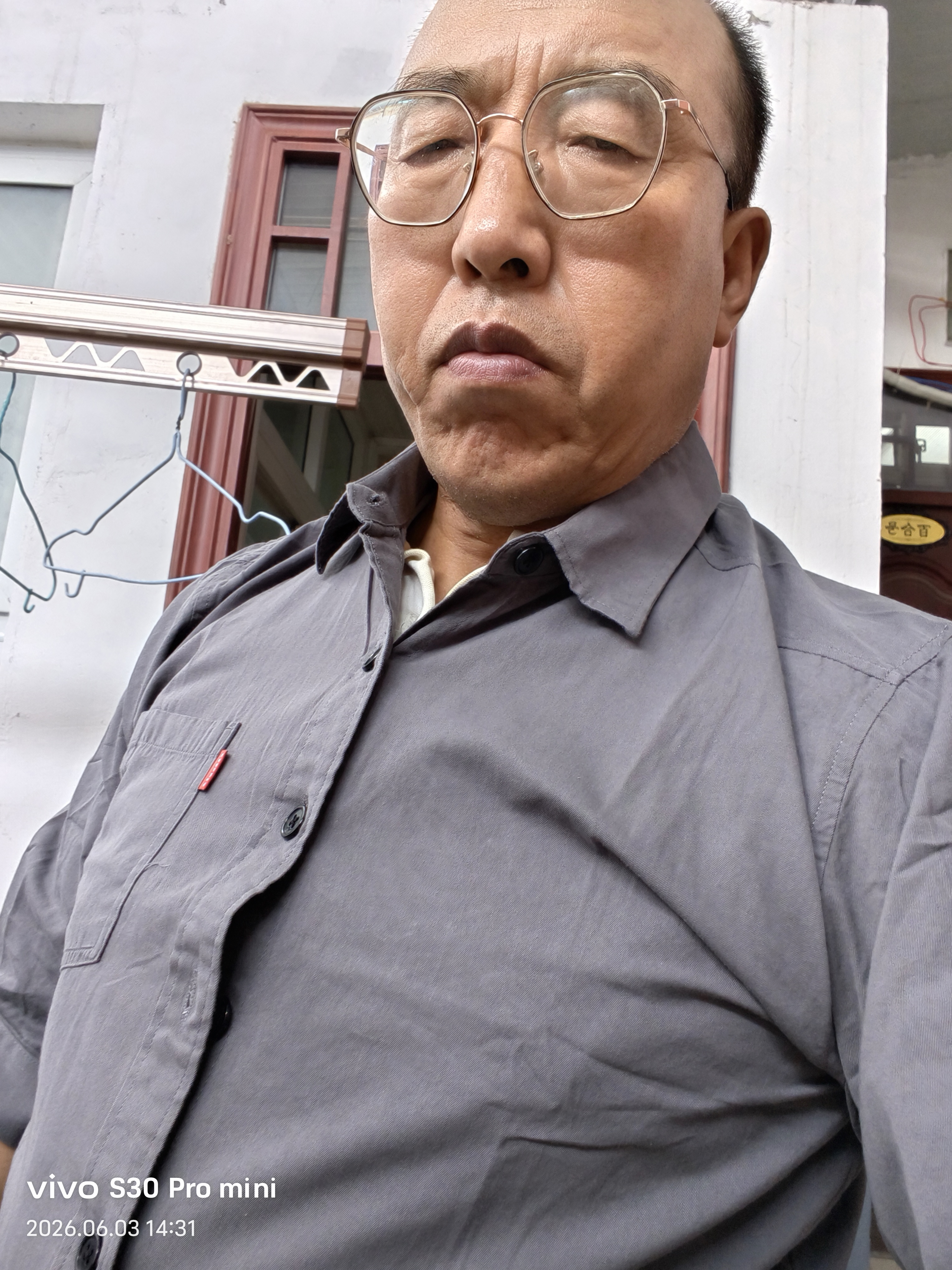 皮尔卡丹（pierre cardin）真口袋纯棉免烫衬衫男士宽松版七分袖衬衣工装作服男装外套春秋 高质量纯棉料七分袖5008(灰色) XL 130斤-155斤 实拍图