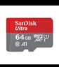 闪迪（SanDisk）64GB TF（MicroSD）内存卡 A1 U1 C10 至尊高速移动版存储卡 读速140MB/s 手机平板游戏机内存卡 实拍图