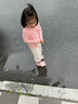 幸福玛丽（Cheerful Mario）大眼狗儿童雨靴防滑防水2025新款男童水鞋宝宝雨鞋粉色内长18cm 实拍图