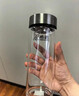 希诺单层玻璃杯2026新款大容量水杯男家用办公车载泡茶杯子XN-CD002C 实拍图