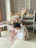 卓博餐桌升降书桌早教儿童学习桌小学生绘画桌吃饭桌子BZ06米色弧形桌 实拍图