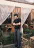 OEMG 老钱风Polo领短袖T恤男士夏季cleanfit宽松百搭通勤上衣针织衫 黑色 【高品质】 XL [建议110-130斤] 实拍图
