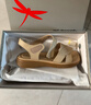 红蜻蜓妈妈凉鞋夏季软底防滑中老年凉鞋不累脚平底鞋WJK24842 杏色37 实拍图