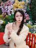 梵高（VAN GOGH）女士腕表石英机芯石英手表粉色真皮表带盘女欧美牛皮带盛开的杏树 实拍图