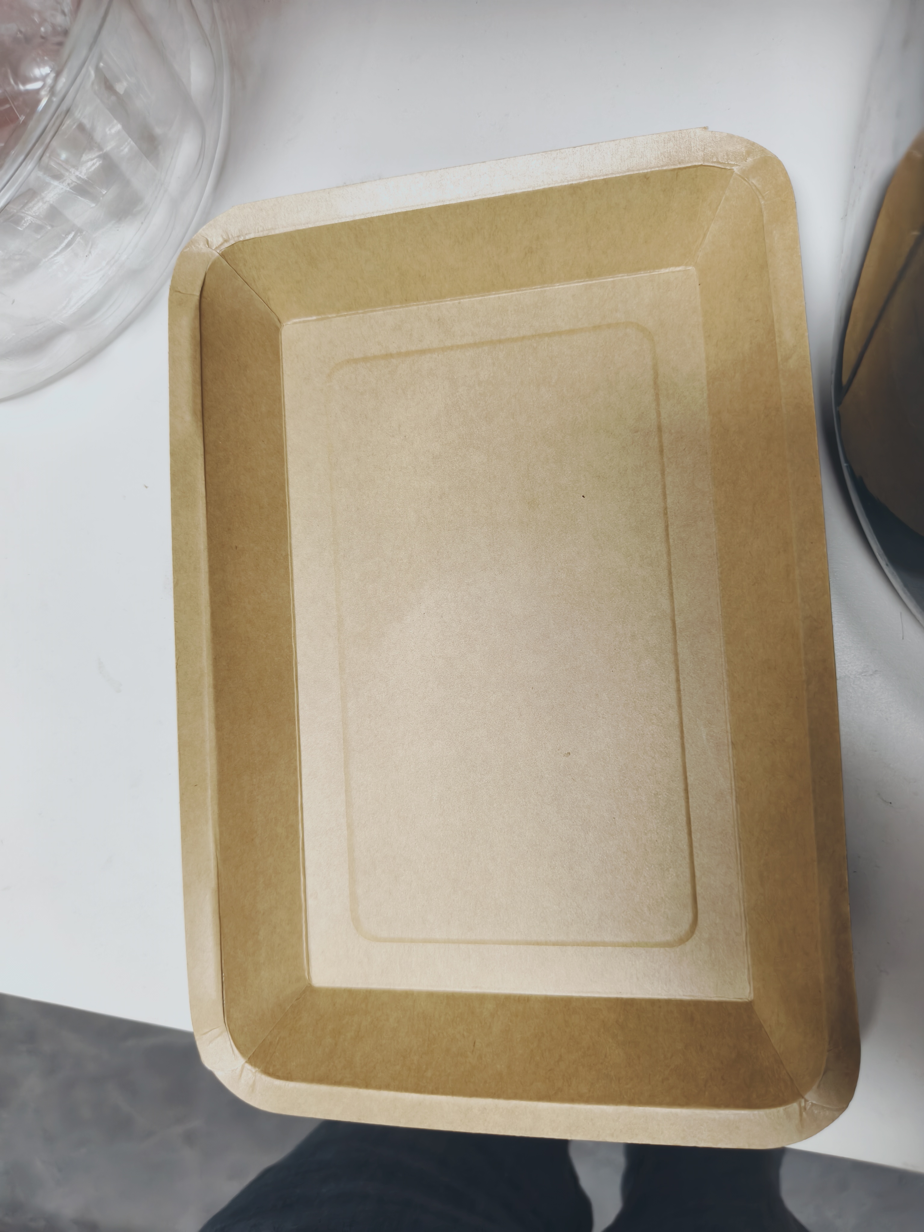 特美居（temeiju）一次性盘子食品级500型*20只 户外露营烧烤水果托盘 牛皮纸餐盘 实拍图
