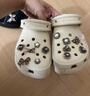 卡骆驰（CROCS）贝雅洞洞鞋男鞋女鞋轻便耐磨一脚蹬拖鞋休闲鞋百搭花园鞋|10126 白-100(含智必星) 39 (240mm) 实拍图