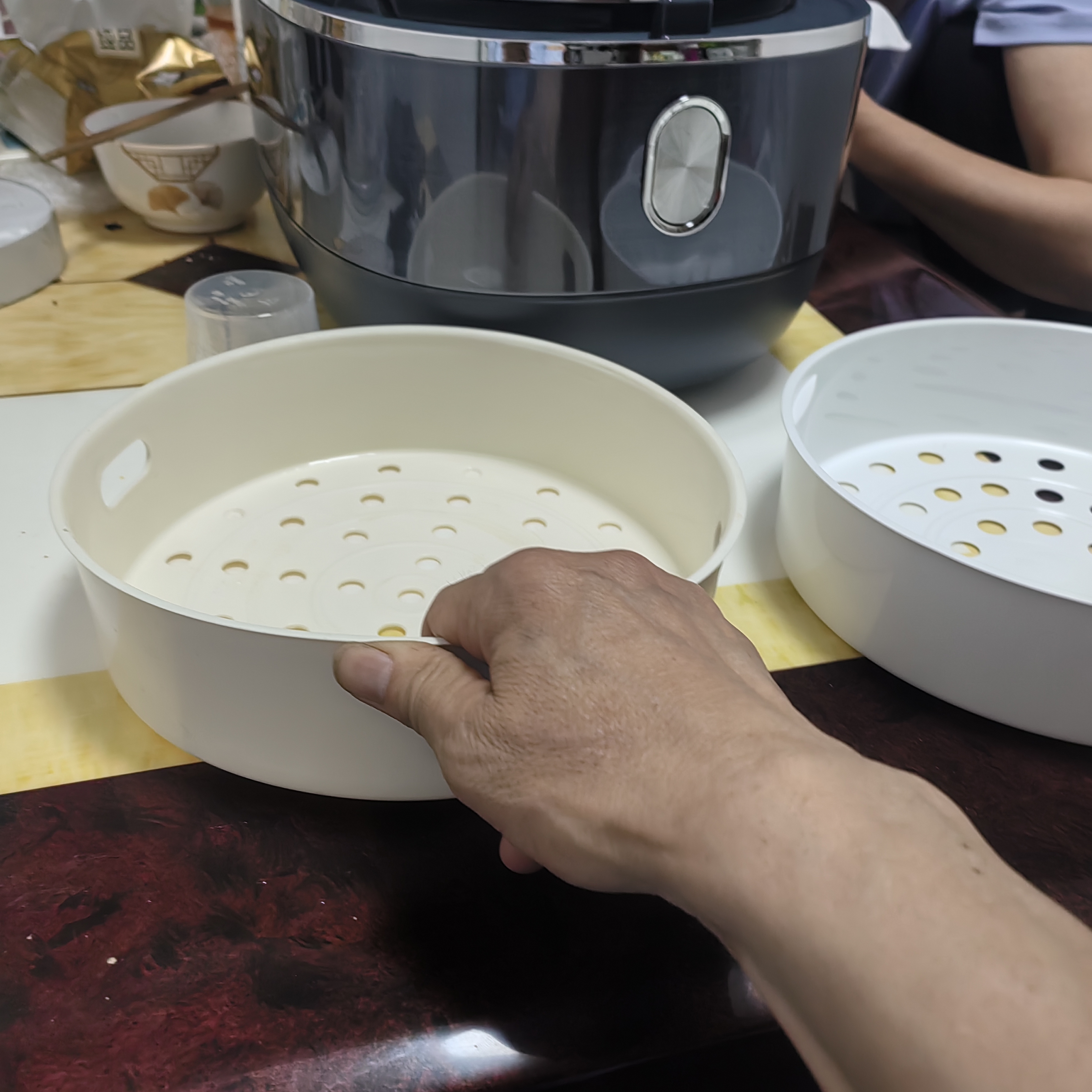 格力（GREE）电饭煲家用3升无涂层电饭锅2-3-4个人用ih加热多功能米饭锅柴火饭智能煮饭锅 【GDCF-4021C】 4L 0涂层不锈钢4-8人 实拍图