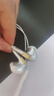 联想（Lenovo）【尊享升级】有线耳机半入耳式type-c接口游戏运动通话降噪K歌吃鸡带麦电脑笔记本适用华为安卓 白 实拍图