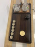 黑乌檀木茶盘整块实木家用茶台套装全自动电磁炉一体烧水茶具托盘 黑檀木 金灶K9+90*45*4.5CM 实拍图