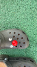卡骆驰（CROCS）檀健次同款经典洞洞鞋轻便百搭女沙滩鞋包头拖鞋男鞋|10001 黑色-001(含智必星) 36 /37(220mm) 实拍图