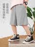 左西男童短裤凉感夏季儿童运动中裤2026新款男孩夏装裤子潮 灰色 130 实拍图