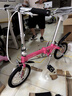 大行（DAHON） 412折叠自行车14英寸单速超轻迷你铝合金学生成人单车BYA412 粉色 实拍图