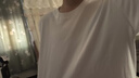 【京东直采】重磅纯棉 圆领短袖男款t恤衣服女士t恤服装真5折专场 白色（短袖） M （95-110斤） 实拍图