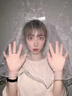 饰界花头纱领证结婚道具求婚布置生日礼物新娘头饰发饰拍照表白道具 蝴蝶结珍珠头纱 实拍图