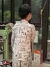 ZISEHY紫色花语儿童睡衣男孩男童棉绸2026年秋季新款透气家居服160 实拍图