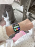 Apple/苹果 Watch S11 智能手表GPS款46毫米银色铝金属表壳雾紫色运动型表带S/M MEVW4CH/B 实拍图