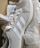 adidas「面包鞋」GRAND COURT BASE 00s休闲低帮板鞋男女阿迪达斯 浅灰/白色/树脂黄   37 实拍图