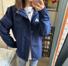 adidas简约足球训练运动拉链连帽夹克外套男装春秋阿迪达斯官方   深靛蓝   2XL 实拍图