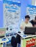 玛仕福 防水PVC号码贴 直径10cm数字贴纸编号餐桌号活动序号1到50（蓝底白字） 实拍图