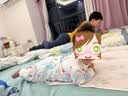英氏（YEEHOO）婴儿衣服新生儿连体衣男女宝宝纯棉新疆棉婴幼儿居家爬服四季款 气泡【襟蛤款】 73cm (建议6-9月 7.2-9.0kg) 实拍图