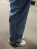真维斯（Jeanswest）牛仔裤女夏季高腰显瘦显高设计感直筒拖地阔腿长裤子女浅蓝色L 实拍图