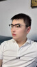蔡司（ZEISS）镜片近视眼镜男款可配度数防蓝光辐射超轻纯钛半框变色散光眼镜框 【高端钛材】中框-黑银 眼镜框（免费试戴   七天无理由退换） 实拍图