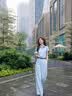 欧迪惠（Oudihui）时尚气质套装女2026夏季休闲裤女装新款短袖衬衫高腰阔腿裤两件套 灰色套装【配腰带】 L 【建议110-120斤】 实拍图