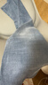 真维斯（Jeanswest）冰丝牛仔裤女2026春夏季薄款高腰直筒宽松阔腿裤天丝垂感拖地裤子 浅蓝色长裤(建议身高158-165CM) M (建议96-110斤) 实拍图