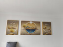 诗六艺家饰客厅装饰画北欧现代简约沙发背景墙挂画三联画大气轻奢壁画晶瓷画 福禄高照（铝合金外框） 晶瓷画左右50*70+中间100*70亮面 实拍图