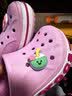 卡骆驰（CROCS）贝雅卡骆班儿童洞洞鞋沙滩鞋男女童包头拖鞋/207018/207019 芭蕾粉/糖果粉-6TG 28 (165mm) 实拍图