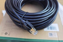 绿联六类纯铜网线 【阻燃外被】CAT6类千兆网络监控电脑宽带8芯双绞线 POE供电成品跳线黑色25米25015 实拍图