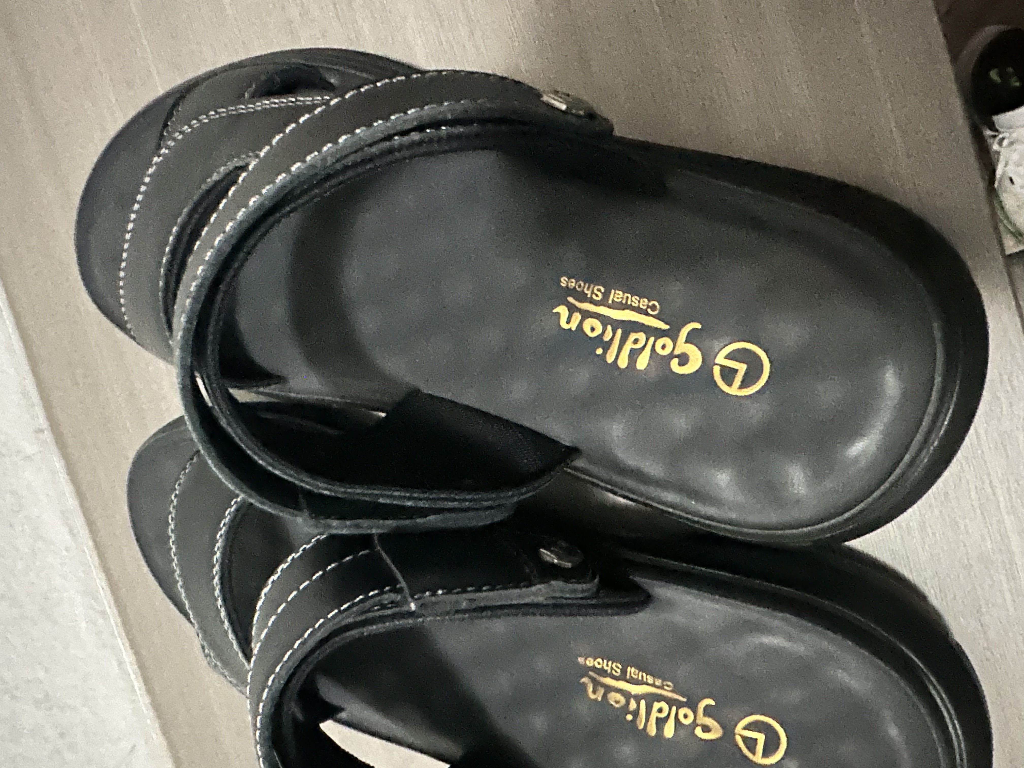 金利来（Goldlion）男鞋都市休闲透气凉鞋两穿轻便皮鞋沙滩鞋59622032701A-黑色-41码 实拍图
