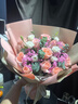 馨仪毕业季鲜花速递玫瑰向日葵康乃馨花束送女友生日礼物全国同城配送 11朵粉玫瑰混搭花束 实拍图