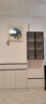 爱沐歌餐边柜靠墙一体客厅实木岩板收纳置物柜子储物柜厨房橱柜茶水边柜 暖白配灰色 120矮柜+60高柜 生态板-岩板餐边柜 实拍图